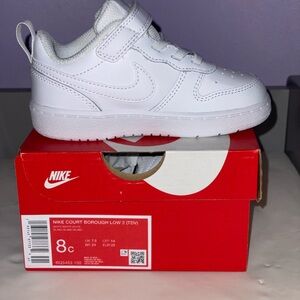Nike Kids All-White Court Borough Sneakers